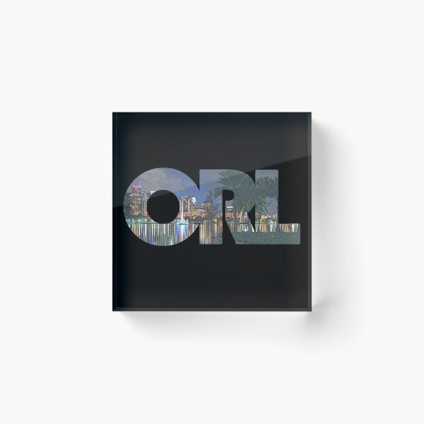 Item preview, Orlando, Florida ORL Night Cityscape designed and sold by CrabbyLobster.