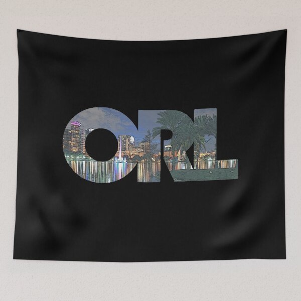 Item preview, Orlando, Florida ORL Night Cityscape designed and sold by CrabbyLobster.