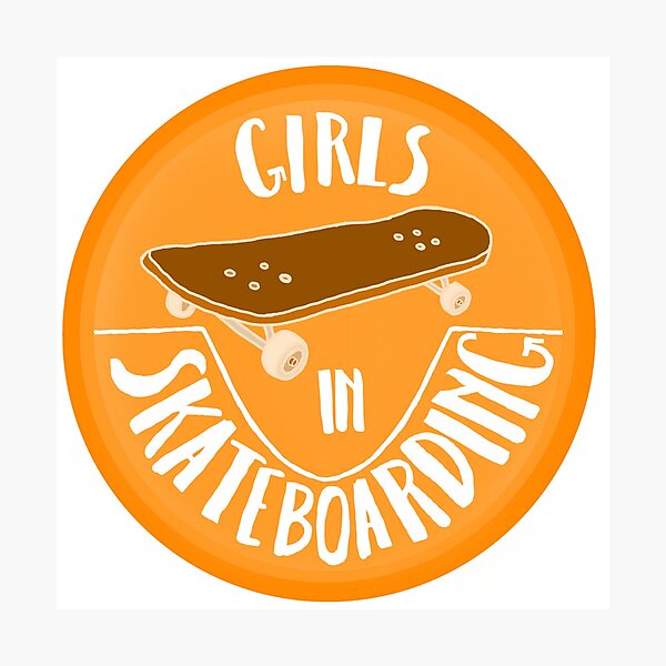 Item preview, Girls In Skateboarding (Orange) designed and sold by jaybooysen28.
