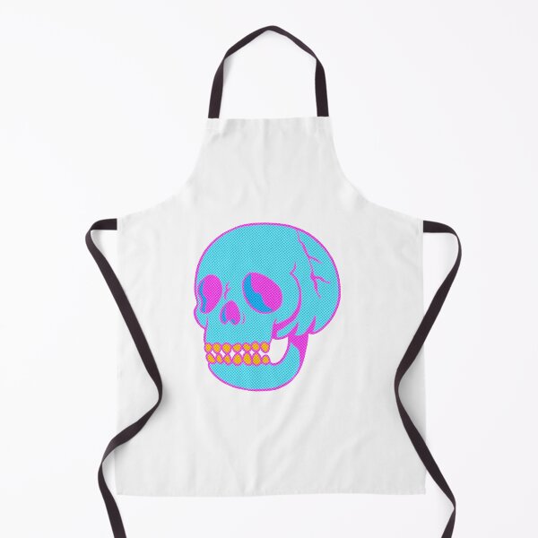 Item preview, Skull Neon Blue Pink designed and sold by BeeMeCreative.