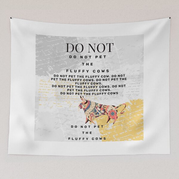 Item preview, Do Not Pet The Fluffy Cows designed and sold by Kiarasboutique.