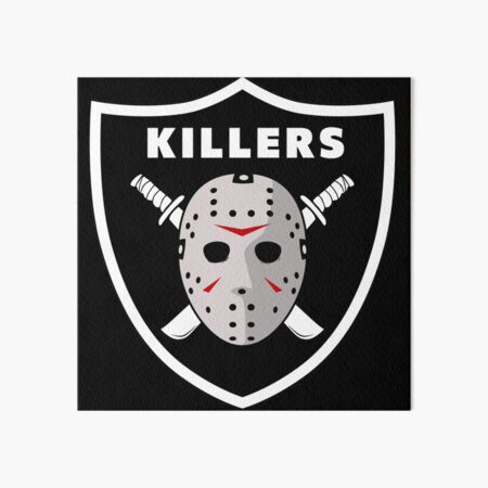 VOORHEES Raiders logo shirt Friday th 13th Jason Hockey Mask Las Vegas  Oakland