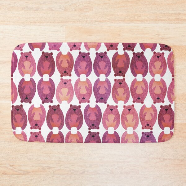 Item preview, Cute pattern with red and pink bears designed and sold by marina63.