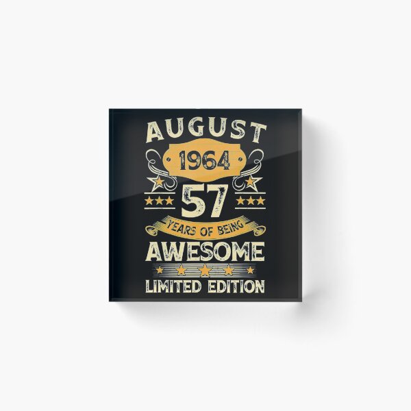Item preview, Vintage August 1964 57th Birthday designed and sold by rosamaria2020.