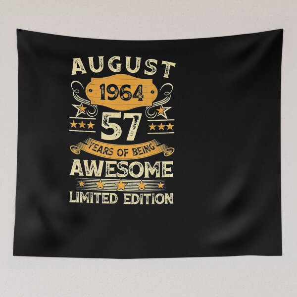Item preview, Vintage August 1964 57th Birthday designed and sold by rosamaria2020.
