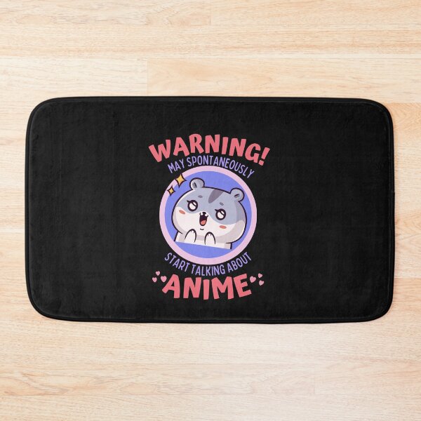 Item preview, Warning May Spontaneously Start Talking About Anime Cute Hamster Black - Funny Otaku Anime Lover designed and sold by Teetee94.