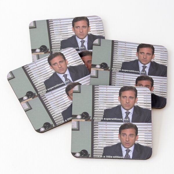 Item preview, Michael Scott-i'm not superstitious but I'm a little stitious  designed and sold by lucreziatrebbi.