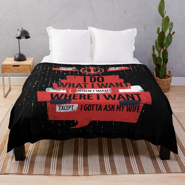 Item preview, I Do What I Want When I Want Where I Want Except I Gotta Ask My Wife designed and sold by Kiarasboutique.