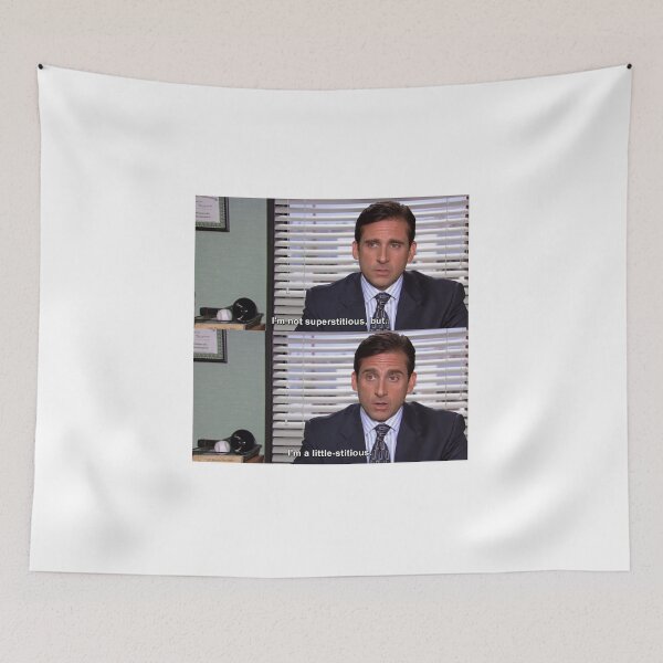 Item preview, Michael Scott-i'm not superstitious but I'm a little stitious  designed and sold by lucreziatrebbi.