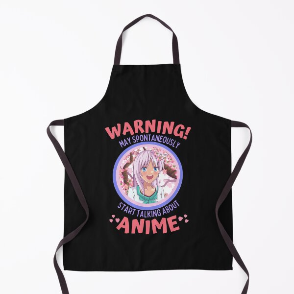 Item preview, Warning May Spontaneously Start Talking About Anime Cute Girl, Cherry Blossoms, Black - Funny Otaku Anime Lover designed and sold by Teetee94.