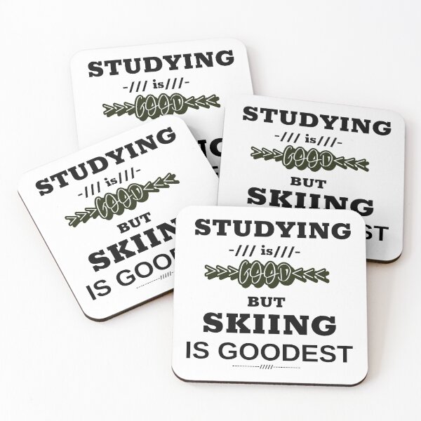 Item preview, Studying is good but skiing is goodest designed and sold by DesignedBySnip.