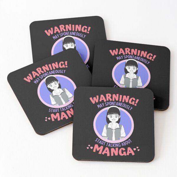 Item preview, Warning May Spontaneously Start Talking About Manga Cute Girl, Black - Funny Otaku Anime Lover designed and sold by Teetee94.