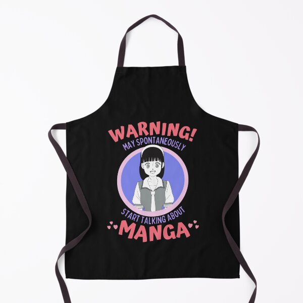 Item preview, Warning May Spontaneously Start Talking About Manga Cute Girl, Black - Funny Otaku Anime Lover designed and sold by Teetee94.