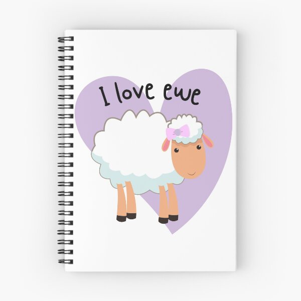 Item preview, I Love Ewe - Animal pun designed and sold by The Agreeable Raven.