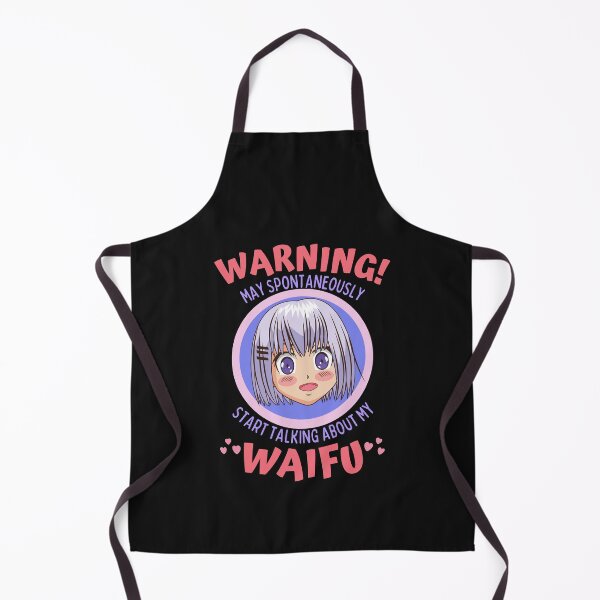 Item preview, Warning May Spontaneously Start Talking About my Waifu, Cute Anime Girl, Black - Funny Otaku Anime Lover designed and sold by Teetee94.