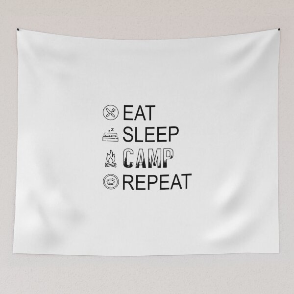 Item preview, Eat, sleep, camp, repeat designed and sold by Zexten.