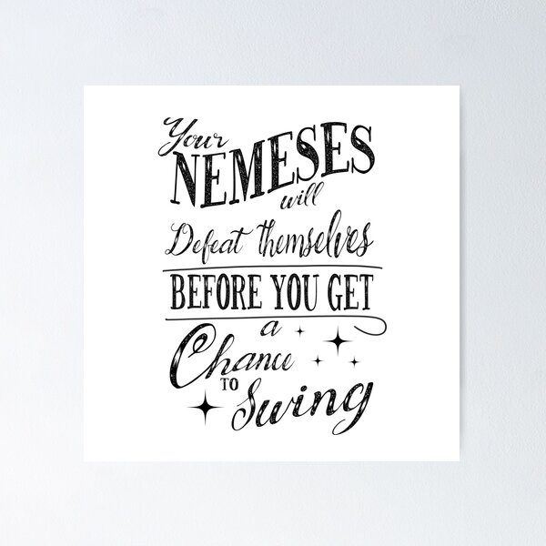 Item preview, Your Nemeses Will Defeat themselves - TS Song Lyrics designed and sold by world-of-words.