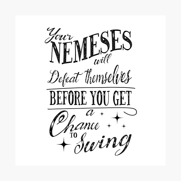 Item preview, Your Nemeses Will Defeat themselves - TS Song Lyrics designed and sold by world-of-words.