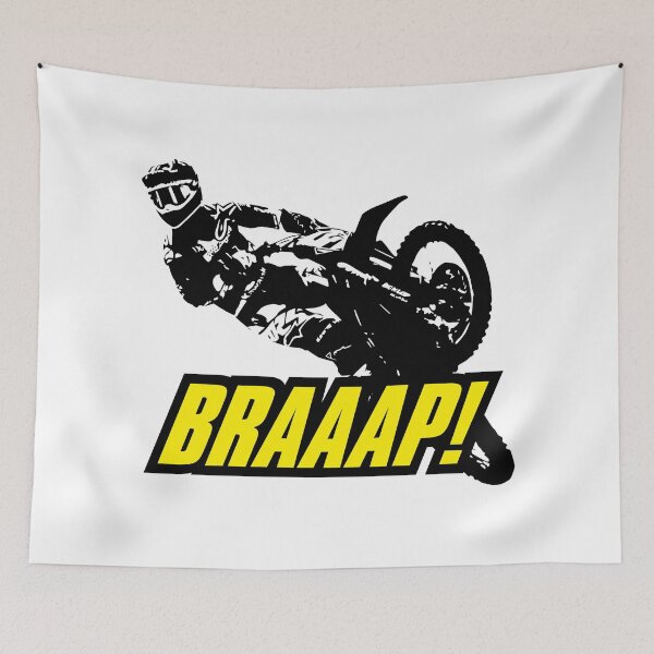 Item preview, Látigo de Supercross BRAAAP (amarillo) designed and sold by racerspitstop.