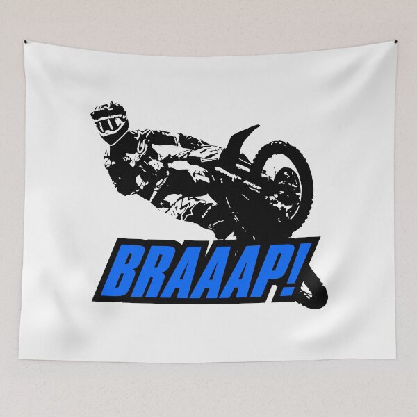 Item preview, Látigo de Supercross BRAAAP (Azul) designed and sold by racerspitstop.
