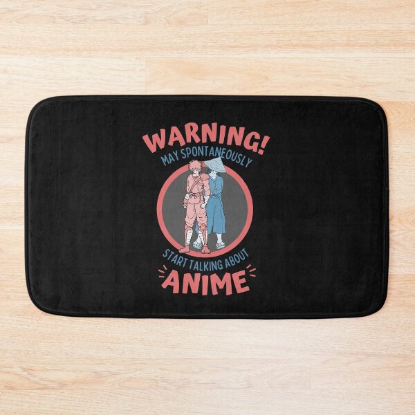 Item preview, Warning May Spontaneously Start Talking About Anime Back to back Samurais Black - Funny Otaku Anime Lover designed and sold by Teetee94.