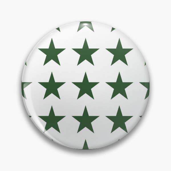 Item preview, Medium PINE GREEN and WHITE STARS  designed and sold by RachelMacht.
