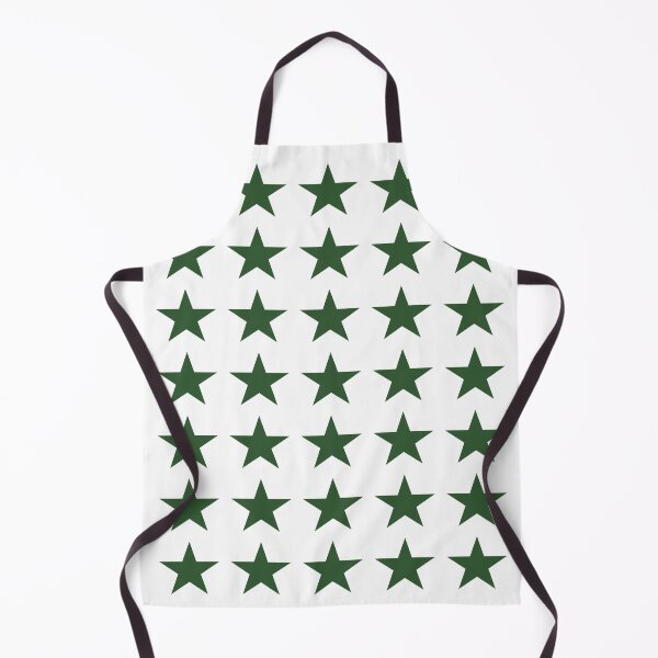 Item preview, Medium PINE GREEN and WHITE STARS designed and sold by RachelMacht.