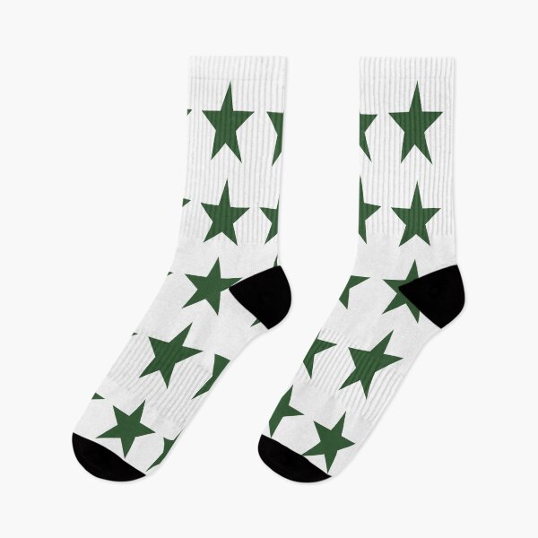 Item preview, Medium PINE GREEN and WHITE STARS  designed and sold by RachelMacht.