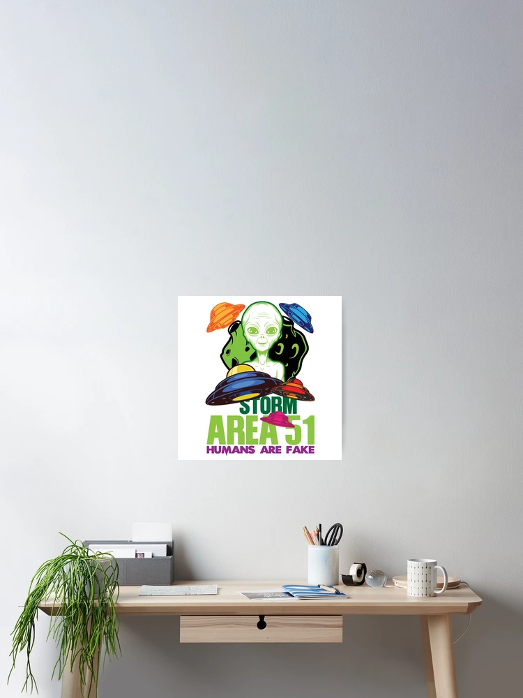 Thumbnail 2 of 3, Poster, STORM AREA 51 designed and sold by RIGHTCHUS.