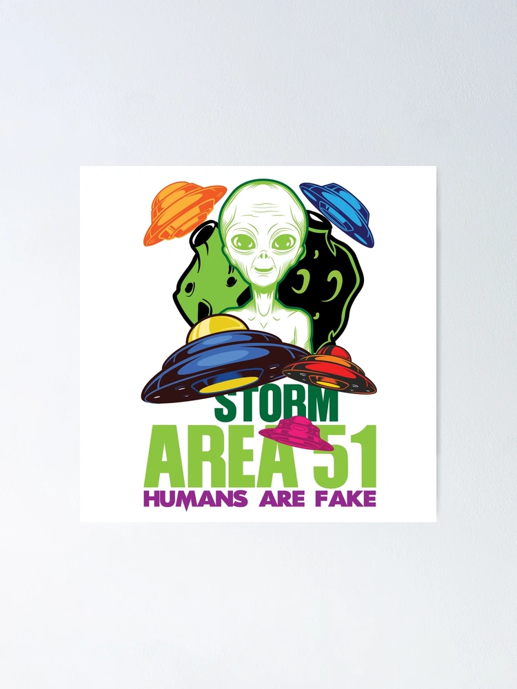 Thumbnail 1 of 3, Poster, STORM AREA 51 designed and sold by RIGHTCHUS.