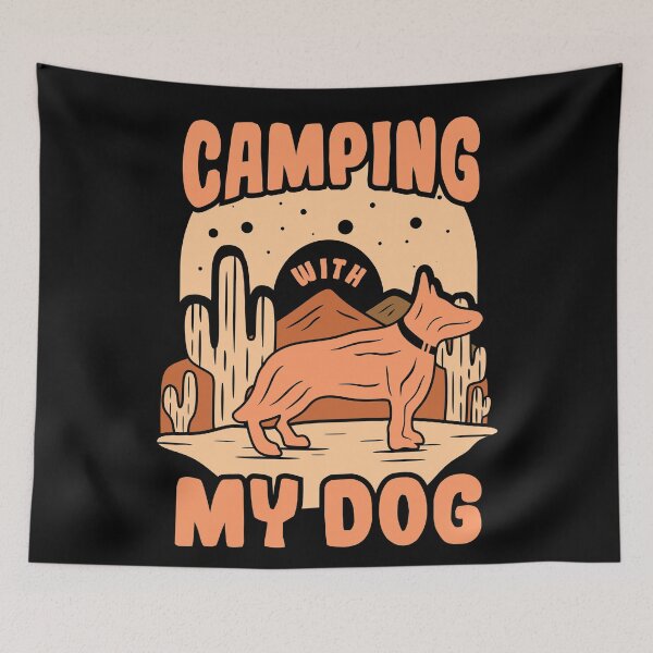 Item preview, Camping with my dog v2 designed and sold by REApparelCo.