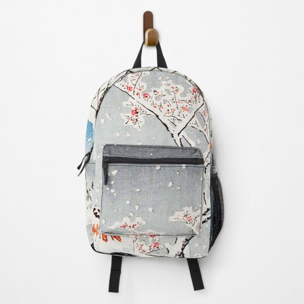 Item preview, Japanese Woodbock Art Plum Tree in Snow by Hiroaki Takahashi (1871–1945) designed and sold by Designedbysm.