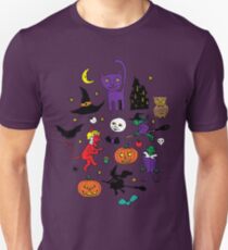 Retro Halloween - original - Halloween pattern by Cecca Designs Unisex T-Shirt