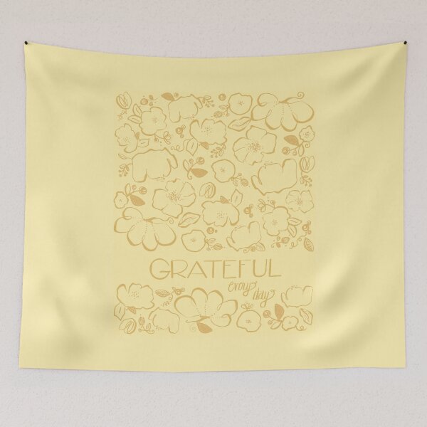 Item preview, Grateful Every Day - Yellow designed and sold by Christine Philbrick.