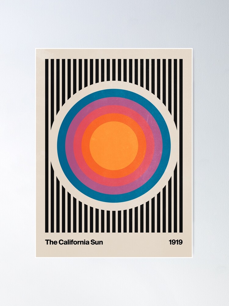 Poster, Vintage California Sun designed and sold by karanwashere