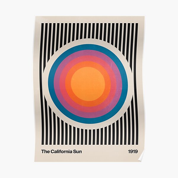 Vintage California Sun Poster