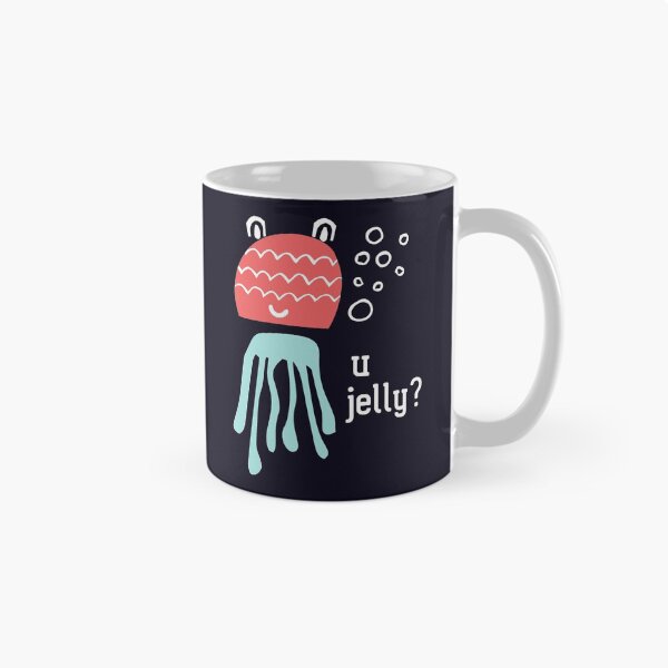 Item preview, Cute jelly fish: U jelly? (white text) designed and sold by Ofeefee.