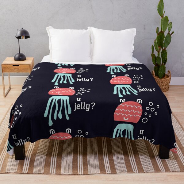 Item preview, Cute jelly fish: U jelly? (white text) designed and sold by Ofeefee.