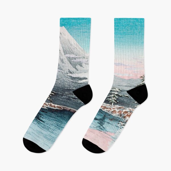 Item preview, Japanese Woodbock Art Mt. Fuji from Tagonoura, Snow Scene (1932) by Hiroaki Takahashi designed and sold by Designedbysm.