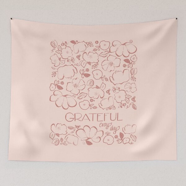 Item preview, Grateful Every Day - Pink designed and sold by Christine Philbrick.