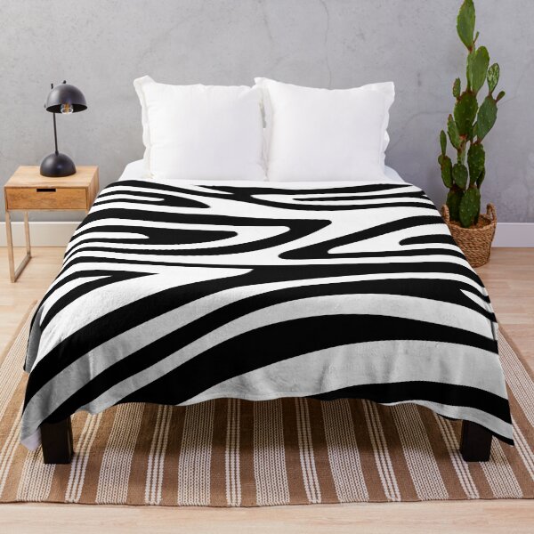 Item preview, zebra pattern, black and white striped design designed and sold by ohaniki.