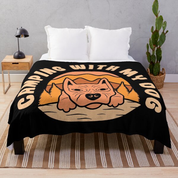 Item preview, Camping with my dog v4 designed and sold by REApparelCo.
