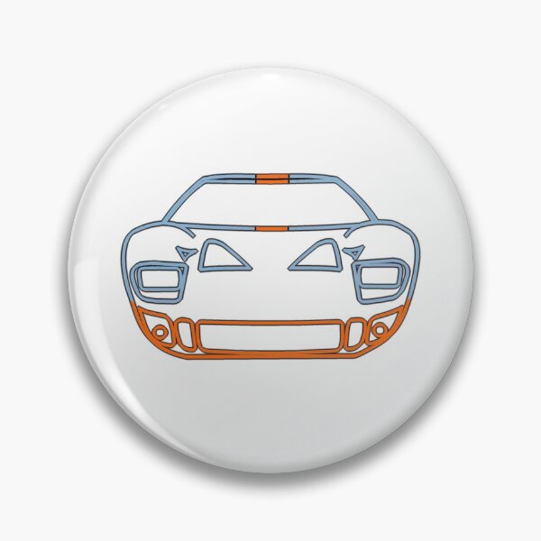 Item preview, Sportscar Outline Blue and Orange designed and sold by FabFreakShop.