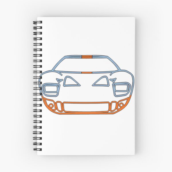 Item preview, Sportscar Outline Blue and Orange designed and sold by FabFreakShop.