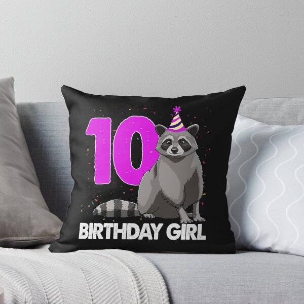 Item preview, Birthday Girl 10 Raccoon designed and sold by Bendthetrend.
