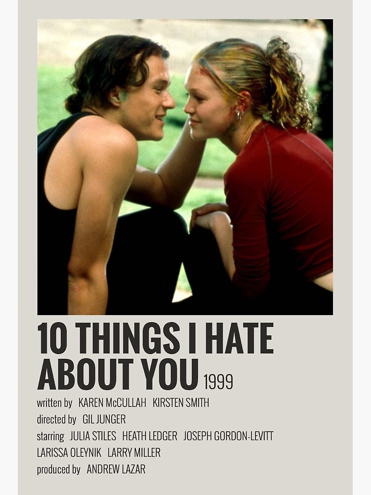 10 Things I Hate About You Minimalist Poster