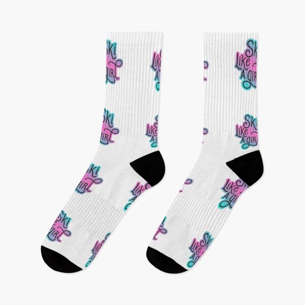 Item preview, Ski like a girl pink hombre designed and sold by SparkDesign09.