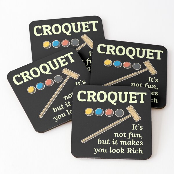 Item preview, Croquet Croqueters Indoor Outdoor Players Funny designed and sold by CuteDesigns1.