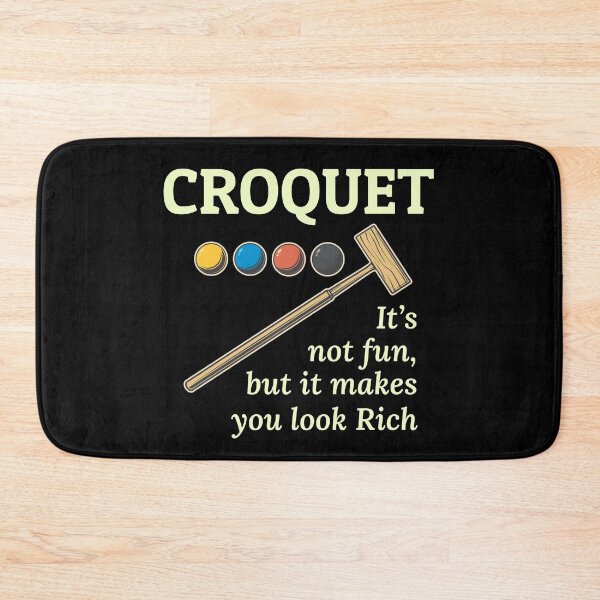 Item preview, Croquet Croqueters Indoor Outdoor Players Funny designed and sold by CuteDesigns1.
