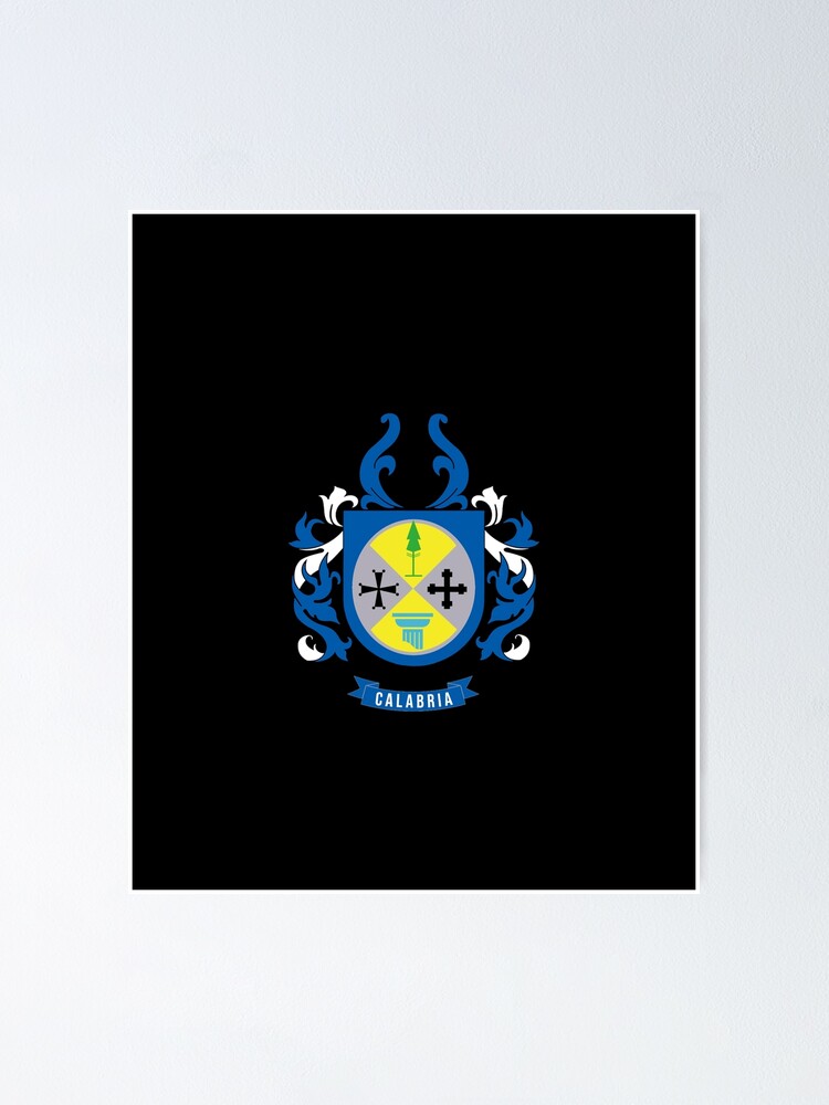 "Calabrian Flag Coat Of Arms - Cool Italian Calabria Region" Poster for
